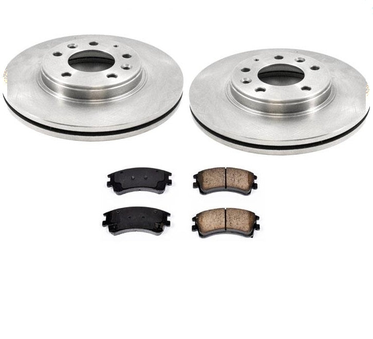 Rotor de freno de disco delantero y pastillas de freno de cerámica para Mazda 6 2003-2005