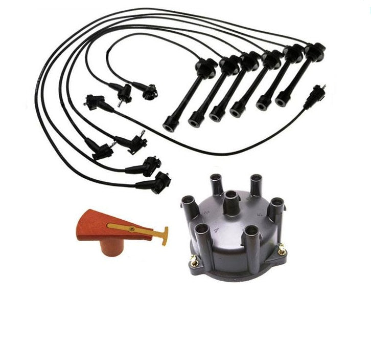 Ignition Wires SparkPlugs Distributor Cap Rotor for Toyota Landcruiser 93-97