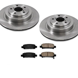 Rotores de freno trasero y pastillas de freno para Subaru Legacy 2.5L Turbo 2005-2008