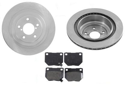 Rear Rotors & Brake Pads For Subaru Impreza WRX 2.5L Turbo 2006-2007
