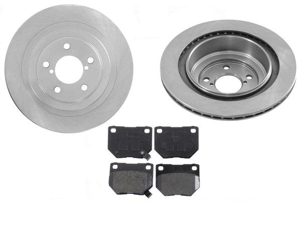 Rotores traseros y pastillas de freno para Subaru Impreza WRX 2.5L Turbo 2006-2007