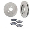 (2) Premium 55036 Disc Brake Rotor With CD699 Ceramic Front Pads