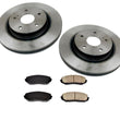 New Front Brake Rotors With Ceramic Brake Pads for Suzuki Grand Vitara 2006-2013