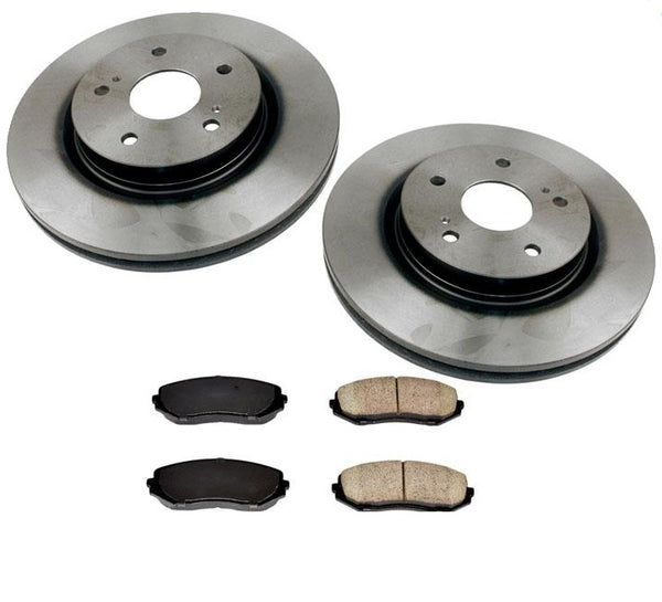 New Front Brake Rotors With Ceramic Brake Pads for Suzuki Grand Vitara 2006-2013