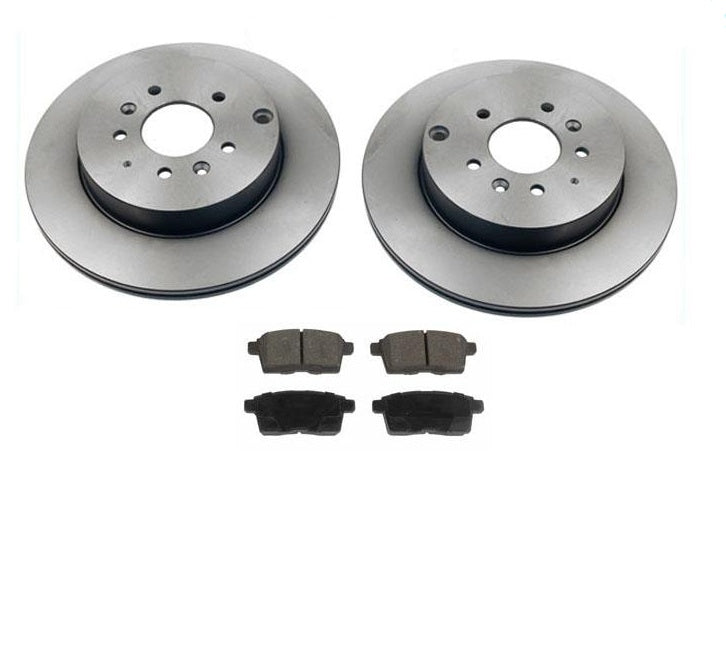 (2) Rear Brake Rotors & Ceramic Pads 100% All New for Mazda CX-9 07-15