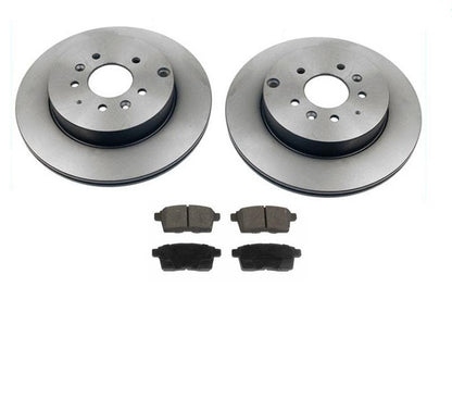 (2) Rear Brake Rotors & Ceramic Pads 100% All New for Mazda CX-9 07-15