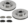 (2) FRONT Brake Rotors & Ceramic Brake Pads for Hyundai Santa Fe 07-09