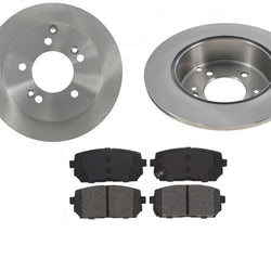 Rotores de freno de disco trasero y pastillas de freno para KIA Rondo 2007-2010