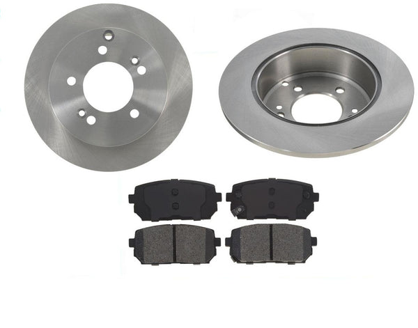 Rear Disc Brake Rotors & Brake Pads for KIA Rondo 2007-2010