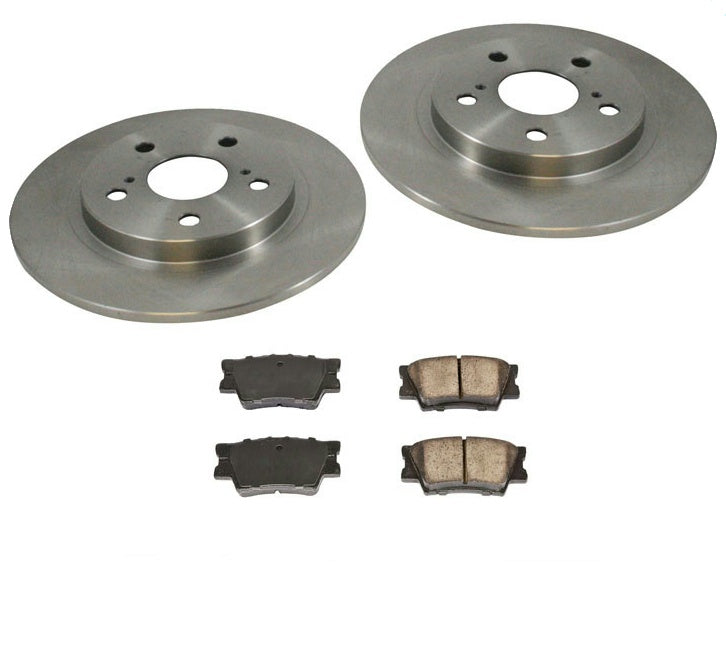 09-13 Front Wheel Drive 2.4L Vibe Matrix (2) Rear Brake Rotors & Ceramic Pads