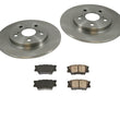 09-13 Front Wheel Drive 2.4L Vibe Matrix (2) Rear Brake Rotors & Ceramic Pads