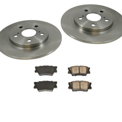 09-13 Tracción delantera 2.4L Vibe Matrix (2) Rotores de freno trasero y pastillas de cerámica