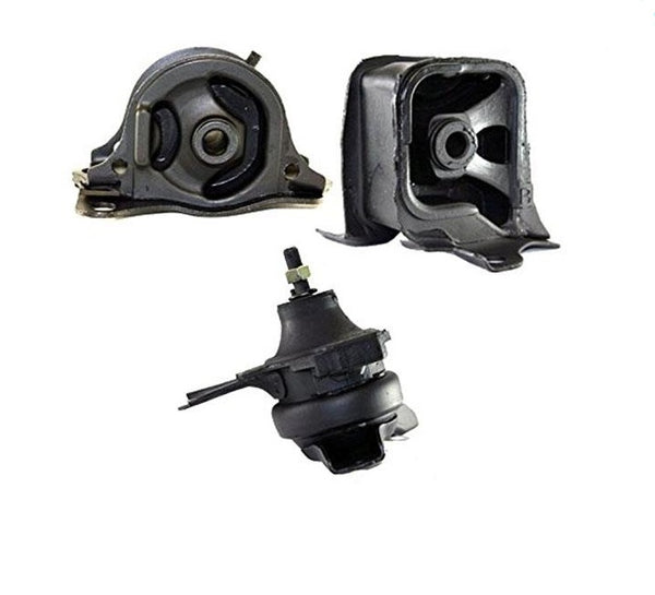 3Pc 100% All New Engine Mount Kit For Honda Accord 2.3L Auto Transmission 98-02