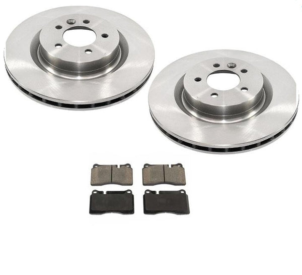 Fits 06-09 Range Rover Sport 4.2L Supercharged (2) Front Brake Rotors & Pads