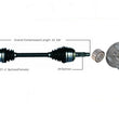 2006-2010 Honda Civic SI 2.0L M/T P/S CV Shaft Axle Complete Assembly New