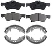 Town & Country 01-05 Caravan 01-07 Front Ceramic Pads & Rear Organic Brake Shoes