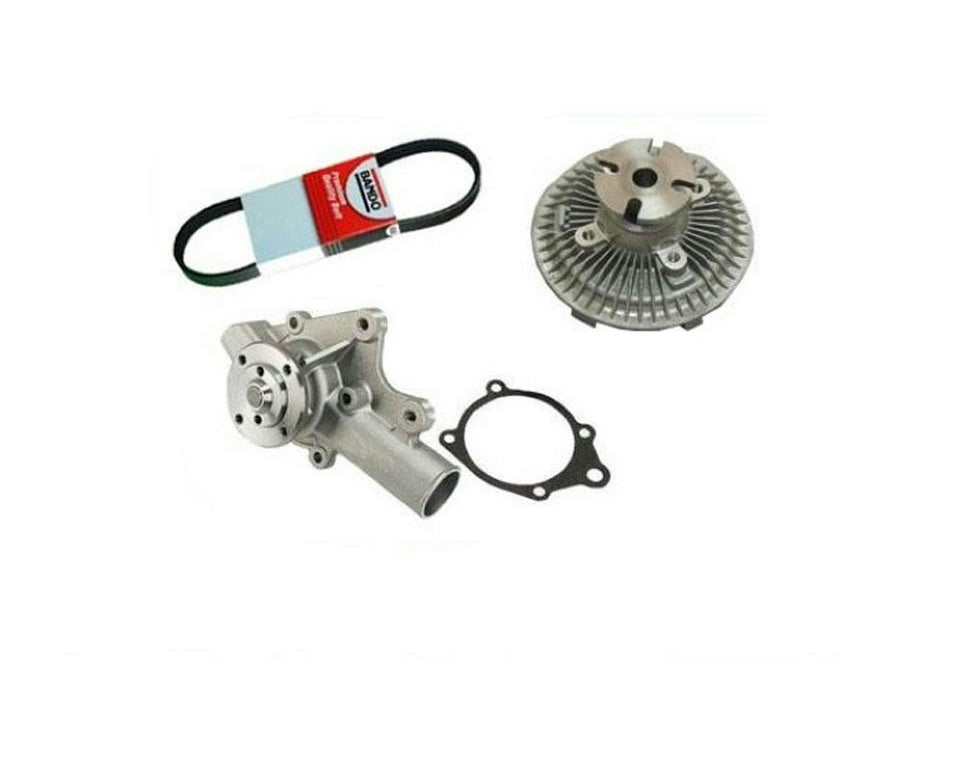 91-95 Cherokee 4.0L Water Pump Fan Clutch Belt 341222148976k6