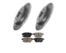 (2) Rear Disc Brake Rotor & Ceramic Brake Pads Fits 09-10 Vibe 09-13 Matrix