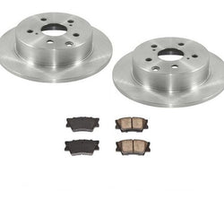 Nuevos rotores de freno traseros, pastillas de cerámica, tracción total para Toyota Matrix 2.4L 09-13