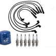 Ignition Spark Plug Wires + Plugs & Oil Filter for Mazda MPV Van 3.0L 1996-1998