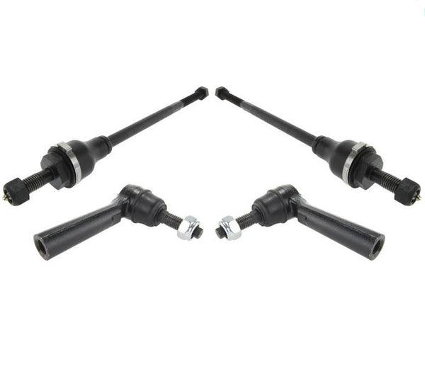 100% New Inner & Outer Tie Rods for Chevrolet Express 3500 03-14 w GVW 8500 8600