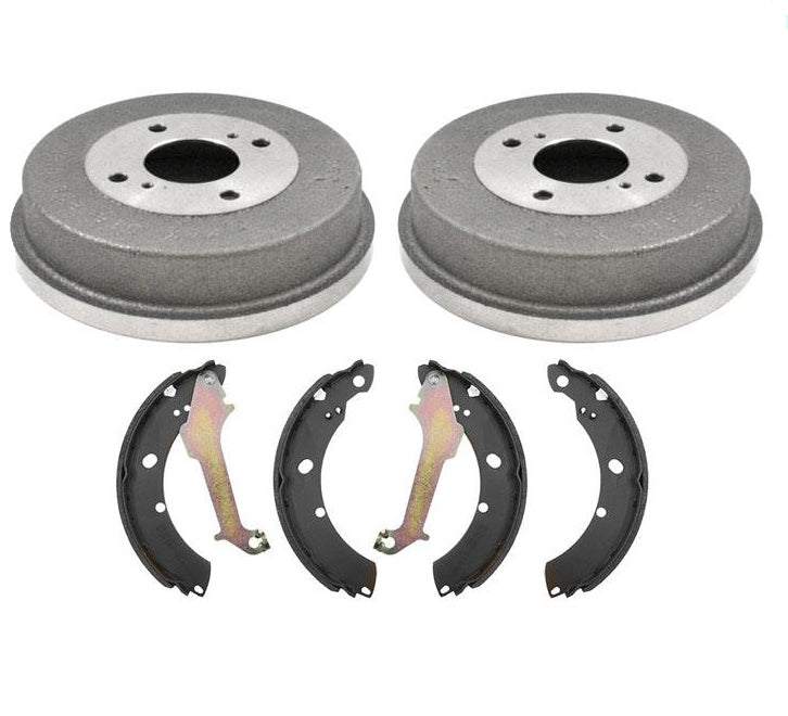 100% Brand New Rear Drums & Brake Shoes for Nissan Altima 2.4L 1999-2001