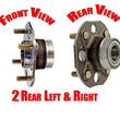 For 98 to 2002 Honda Accord Rear Drum No ABS 2 100% New Rear Hub Assembly