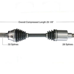 Hummer H3 06-10 H3T 10 Frt Conjunto de medio eje Cv izquierdo o derecho REF# GM-8240