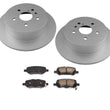 100% All New Rear Brake Rotors & Ceramic Pads 3Pc Kit for Toyota Venza 09-2016