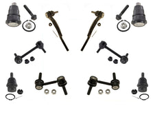 (4) Ball Joints Tie Rods Sway Bar Links For GMC Envoy Chevy Trailblazer 02-03