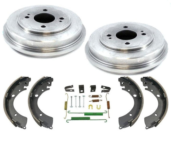 Fits For 2009 2014 Honda Fit Rear Brake Drum & Brake Shoes + Spring Kit 4pc