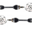 Ejes CV delanteros izquierdo y derecho y conjunto de cubo de rueda para Nissan Armada 2005-2007