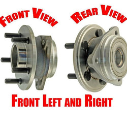 99-01 Cherokee 00-06 Wrangler (2) 100% New Front Hub Wheel Bearing Assemblys