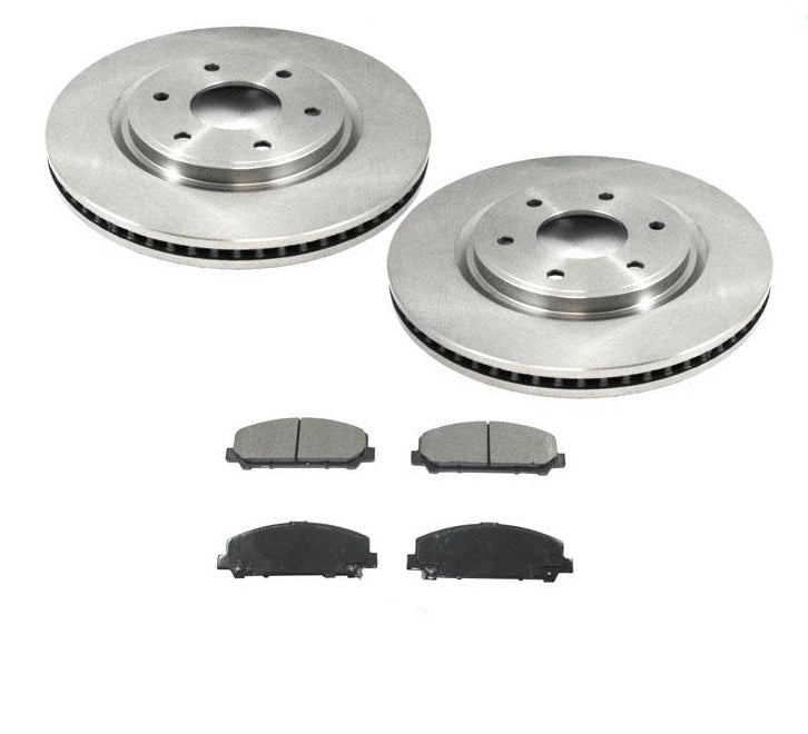 Nuevo juego de rotores de freno delantero y pastillas de freno de cerámica de 3 piezas para Nissan Armada 2007