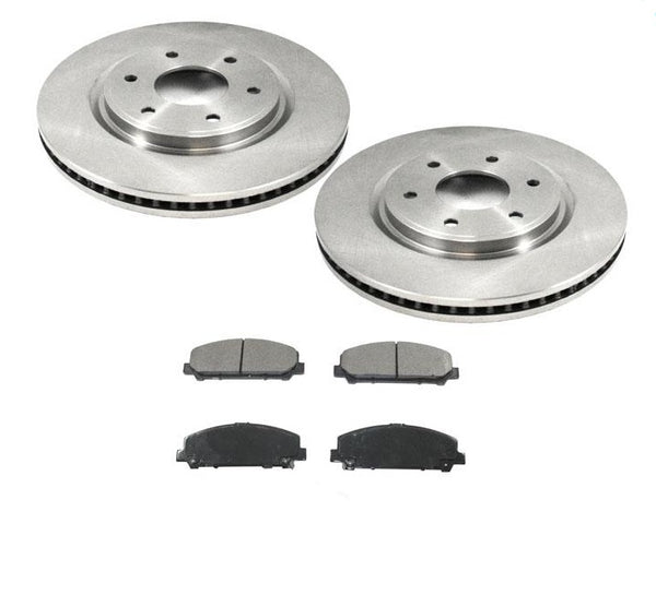 Nuevo juego de rotores de freno delantero y pastillas de freno de cerámica de 3 piezas para Nissan Armada 2007