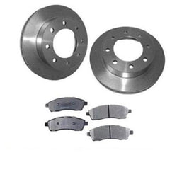 Fits 99-04 F350 W Single Rear Wheel Super Duty Rear Rotors & Ceramic Brake Pad