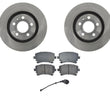 Fits For 2004-2009 AUDI S4 Rear Disc Rotors & Ceramic Brake Pad Set
