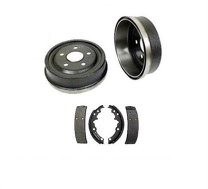 (2) 200MM 8 Inch GM Cars Rear 80008 Brake Drum -B553 Rear Shoes