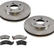 Rotores de freno delantero y pastillas de cerámica 100% nuevos para Pontiac Bonneville 1992-1993
