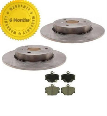 Front Brake Rotors & Brake Pads For 2005 2012 2013 2014 2015 Smart Car Fortwo
