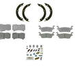 06-10 Hummer H3 FRONT & REAR Ceramic Disc Pads Parking Brake Shoes & Springs 4Pc