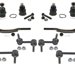 for 2002-2003 Trailblazer Ball Joints With 16MM Tie Rods Sway Bar links kit 10Pc