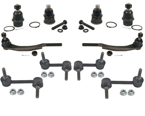 for 2002-2003 Trailblazer Ball Joints With 16MM Tie Rods Sway Bar links kit 10Pc