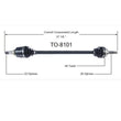 CV Axle Shaft-New Front Right SurTrack TO-8101 fits 94-97 Toyota Celica ST 1.8L