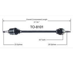 CV Axle Shaft-New Front Right SurTrack TO-8101 fits 94-97 Toyota Celica ST 1.8L