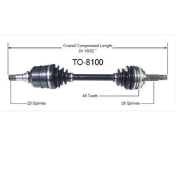 CV Axle Shaft-New Front Left SurTrack TO-8100 fits 94-97 Toyota Celica ST 1.8L