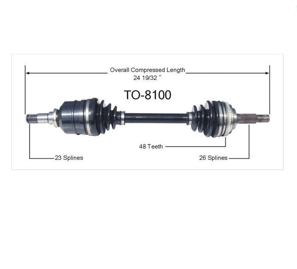 CV Axle Shaft-New Front Left SurTrack TO-8100 fits 94-97 Toyota Celica ST 1.8L