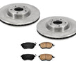 Front Brake Rotors & Ceramic Brake Pads for Nissan Murano 2009-2012