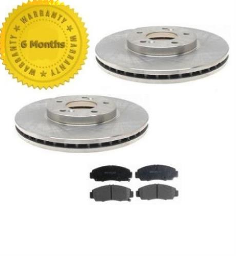 1999-2004 Acura 3.5RL (2) Front 31283 Disc Brake Rotors And Ceramic Front Pads