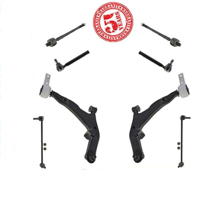 Front Lower Control Arm Ball Joints Tie Rods for 2005 2006 2007 Nissan Murano